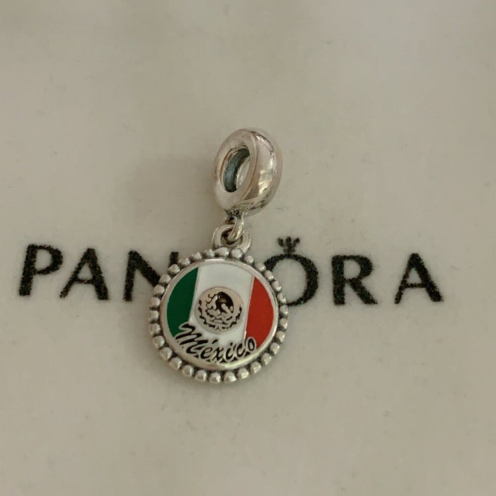 Pandora Mexcio Flag Exclusive Dangle Charm Pendant /Exclusive Enamel Dangle